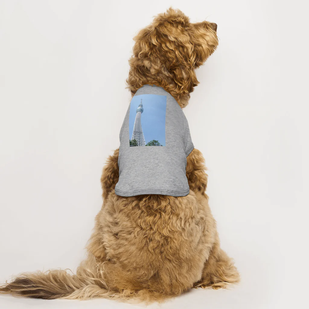 kyurakkoのTOKYO SKYTREE Dog T-shirt