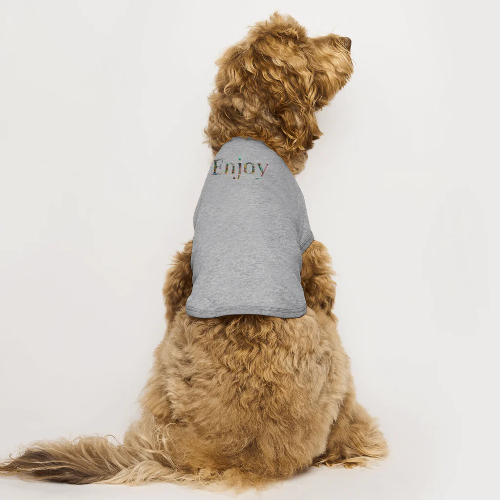 Dondon_designのEnjoy！ Dog T-shirt