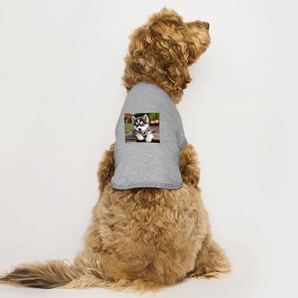 Kybeleのシベリアンハスキーの子犬のグッズ ドッグTシャツ