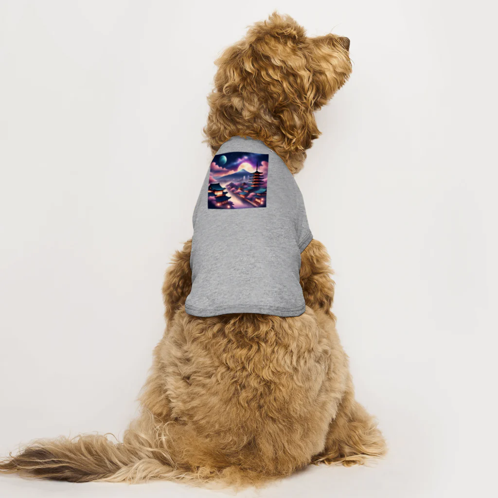 WifebearのJapan Galaxy Dog T-shirt