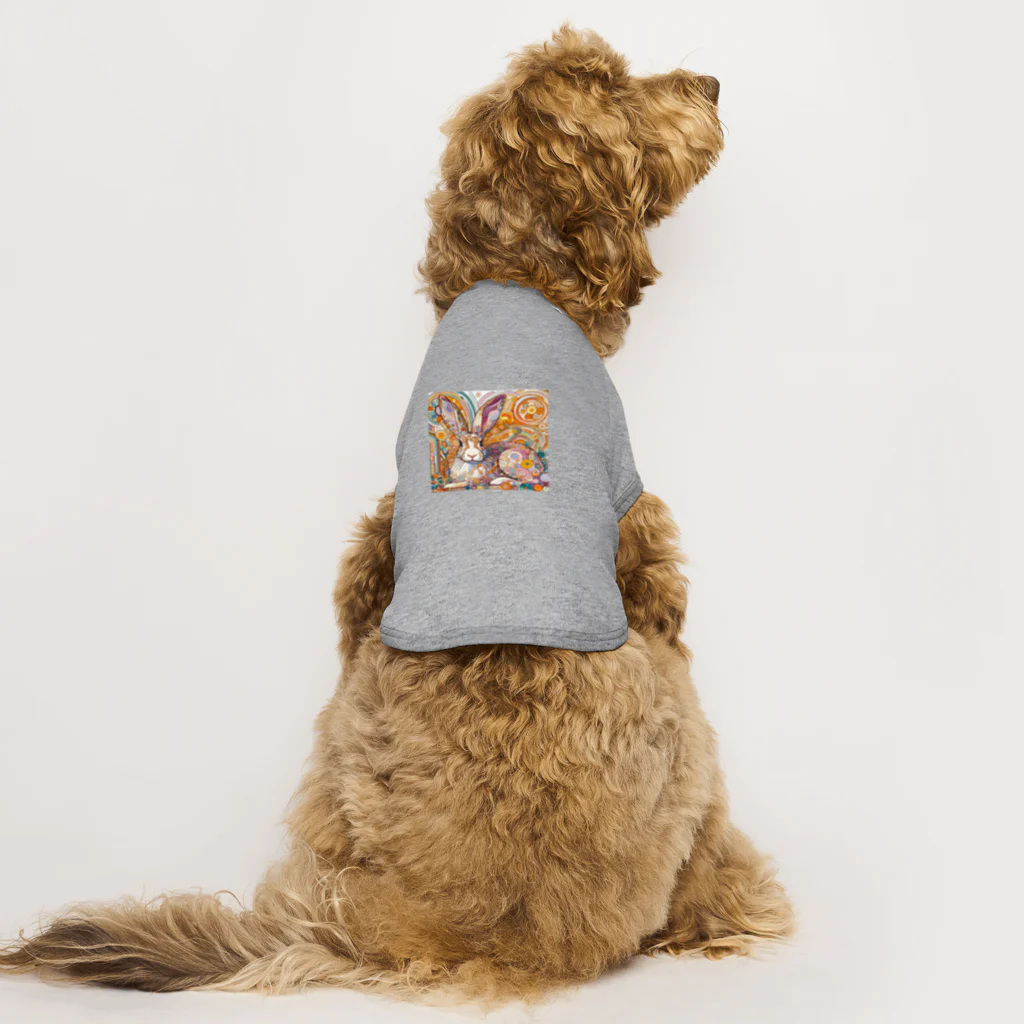 tearai-ugaiのクリムトウサギ Dog T-shirt