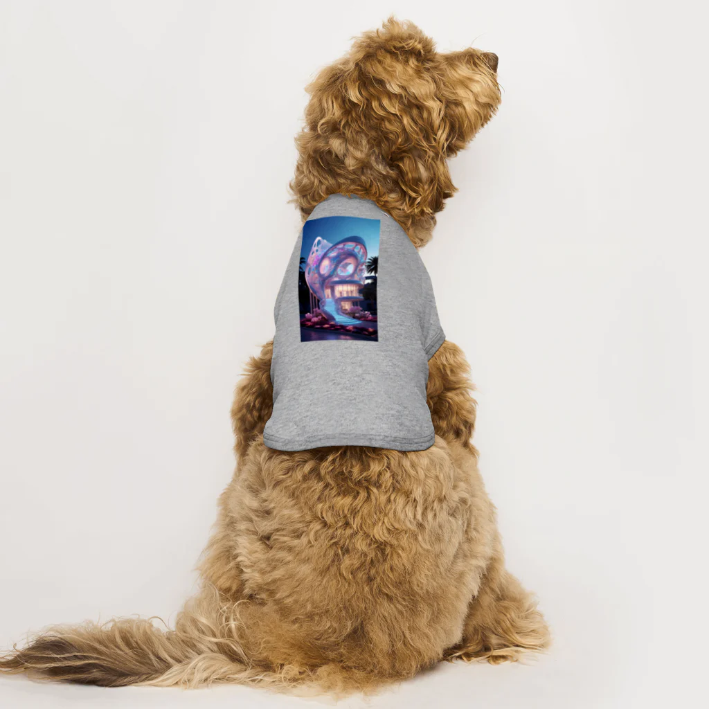 AQUAMETAVERSEの幻想的なお家アメジスト2846 Dog T-shirt