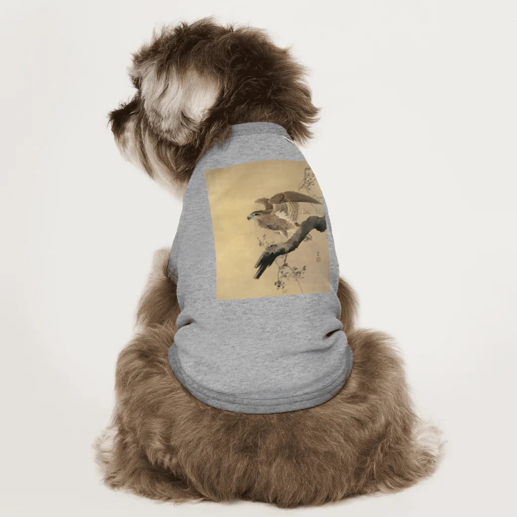 MUGEN ARTの小原古邨　鷹　Ohara Koson / Falcon Dog T-shirt