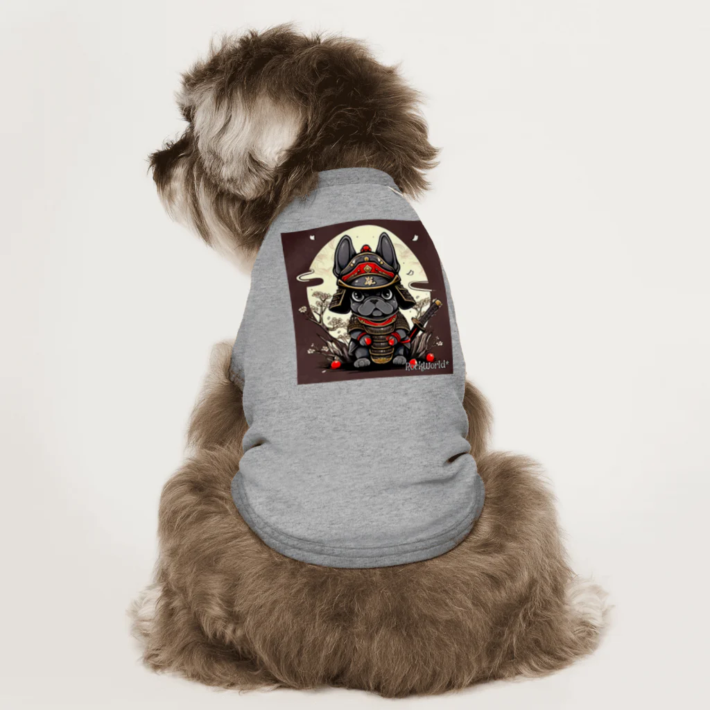 AliceDesignLab.のSamurai FrenchBulldog ドッグTシャツ