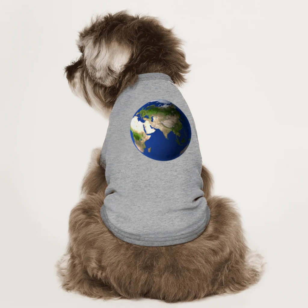UNISENSURの地球 Dog T-shirt