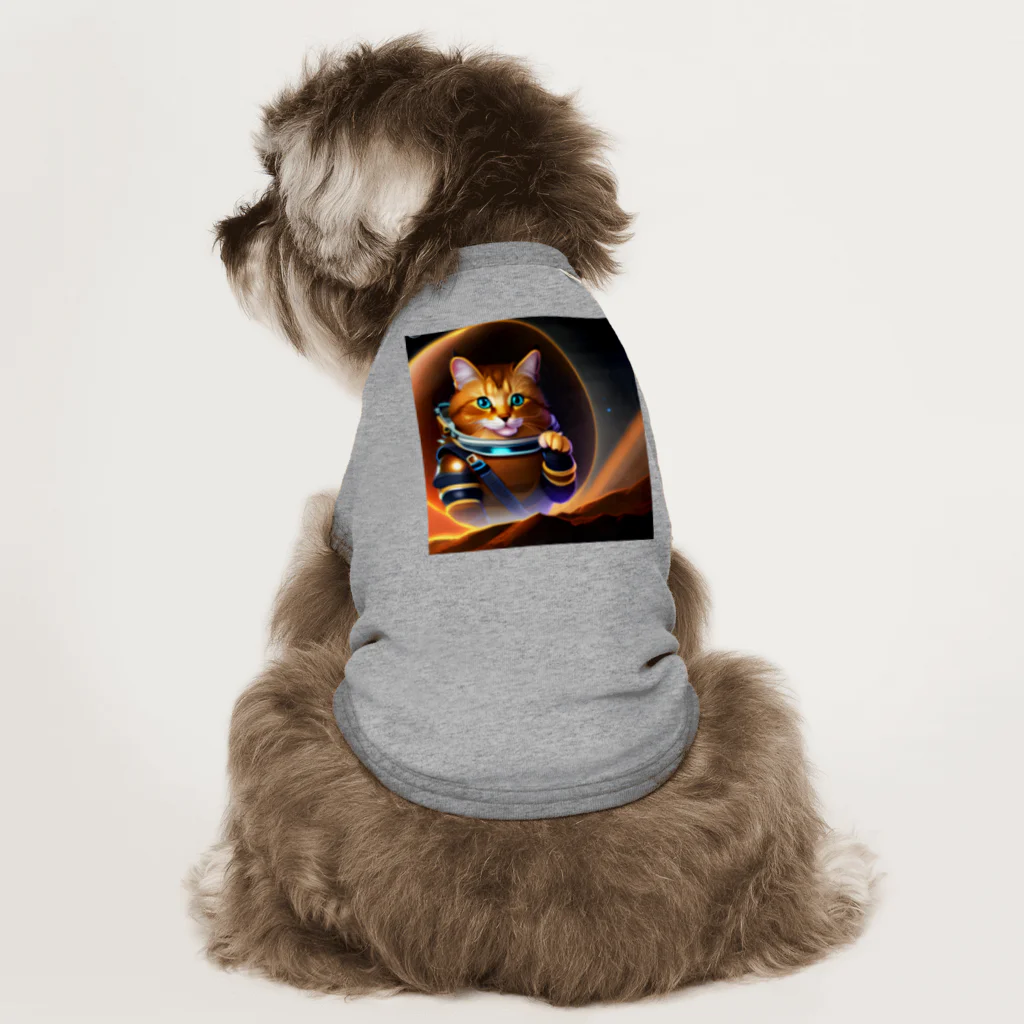 Mzaki_70のspace cat Dog T-shirt