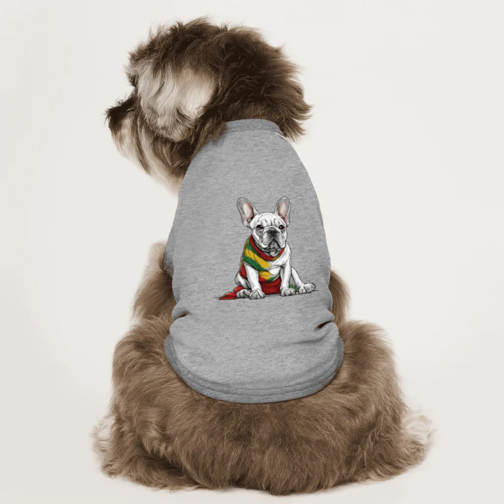 Frenchie-Rasta DoggのFrenchie-Rasta Dogg ドッグTシャツ