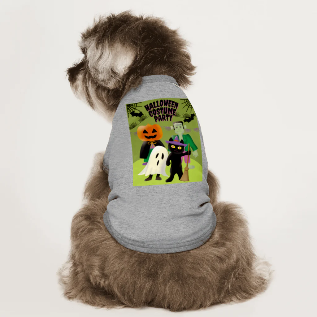 satoharuのハロウィンの仮装パーティー Dog T-shirt