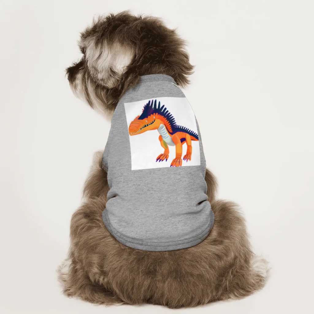 サウルス工房のポップスピノサウルス Dog T-shirt