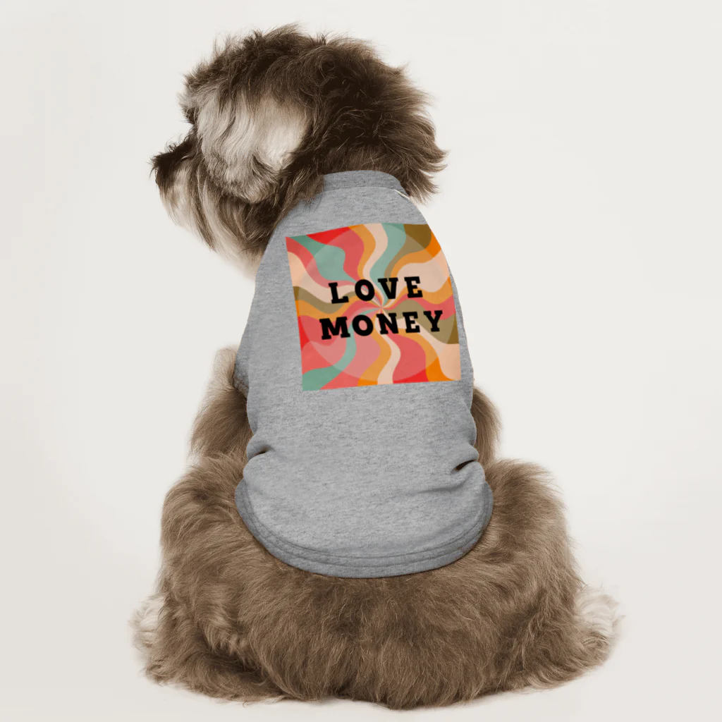 ＴＡＫＡＹＯＫＡＴＴＡのLOVE  MONEY    赤 Dog T-shirt