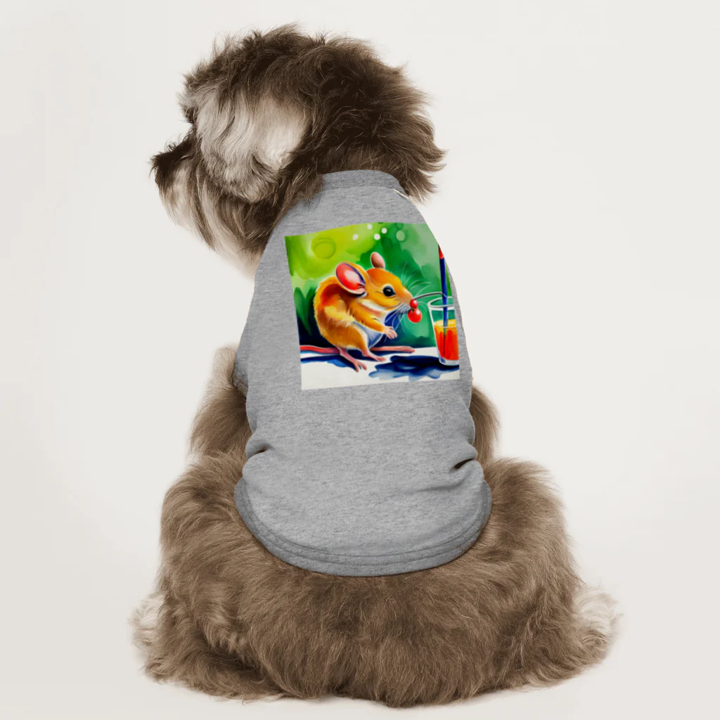 juice-seezのこっそり実を食べるスナネズミちゃん Dog T-shirt