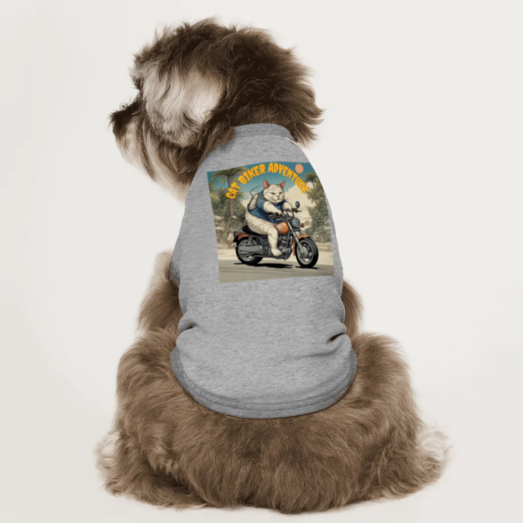 NECOSUIのキャットバイカー Dog T-shirt