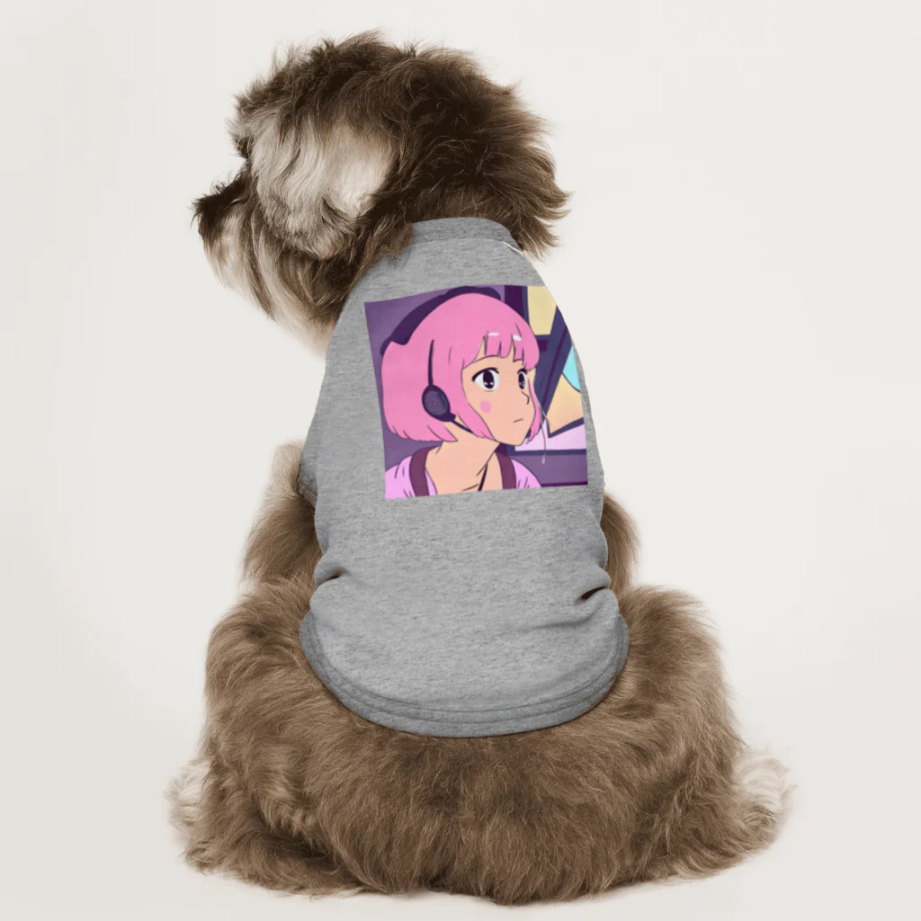 B_possibleのピンク髪の少女 Dog T-shirt