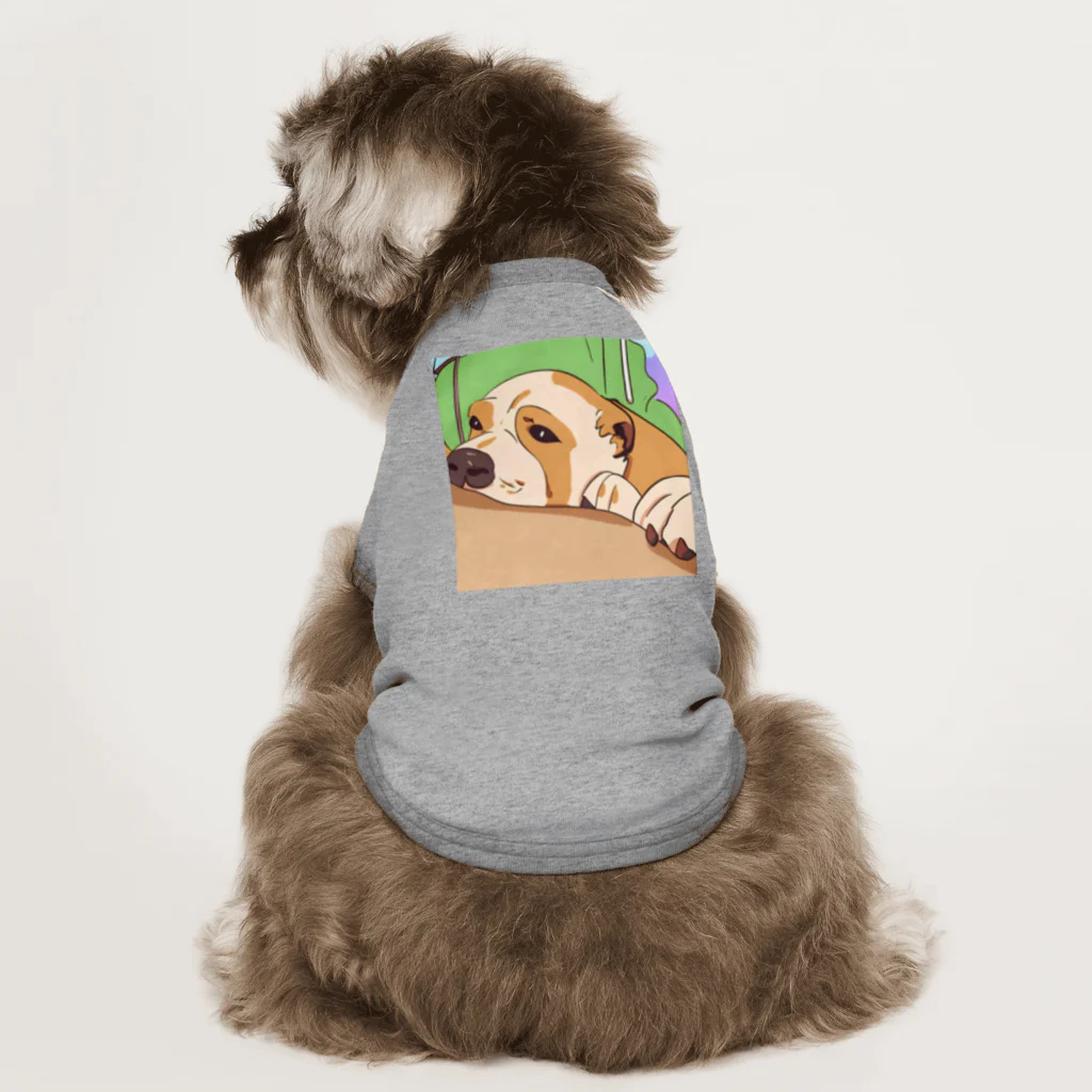 やる気のない犬のやる気のない犬 ドッグTシャツ