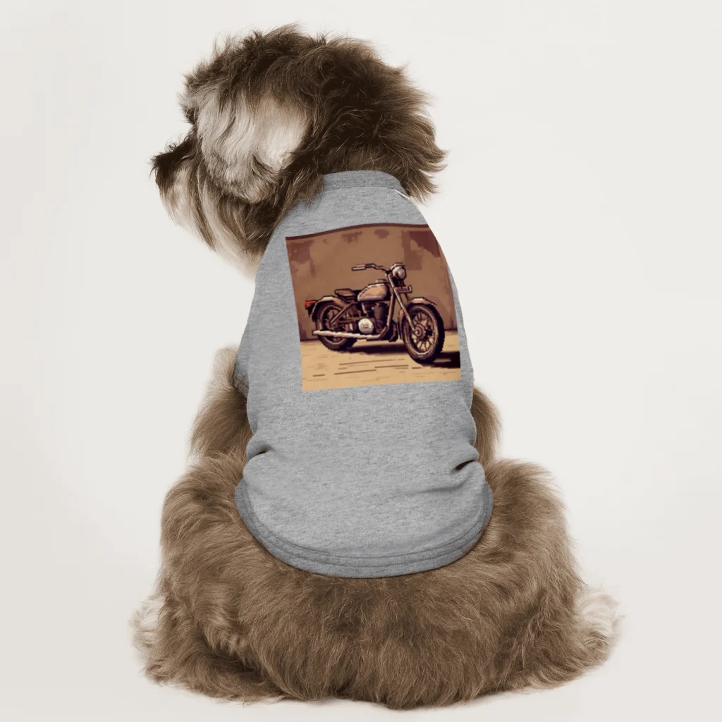 毎日がにゃんとも幸せ マサッチShopのレトロバイクドット Dog T-shirt