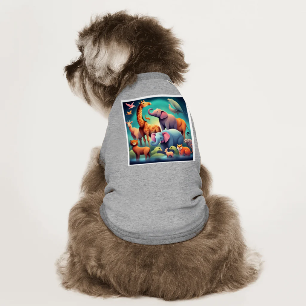 マーブの自然の動物園 ドッグTシャツ