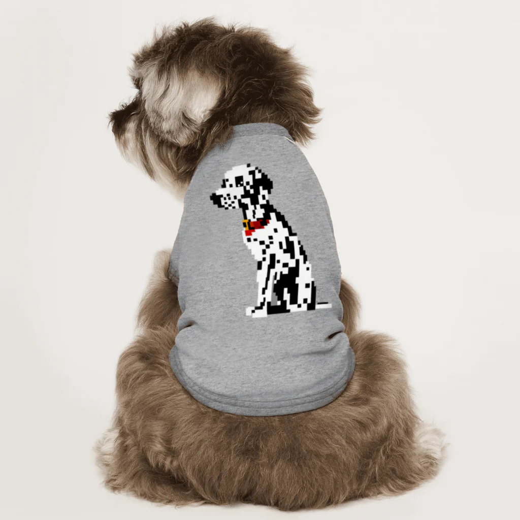 &AIのピクセルアートダルメシアン　2 Dog T-shirt