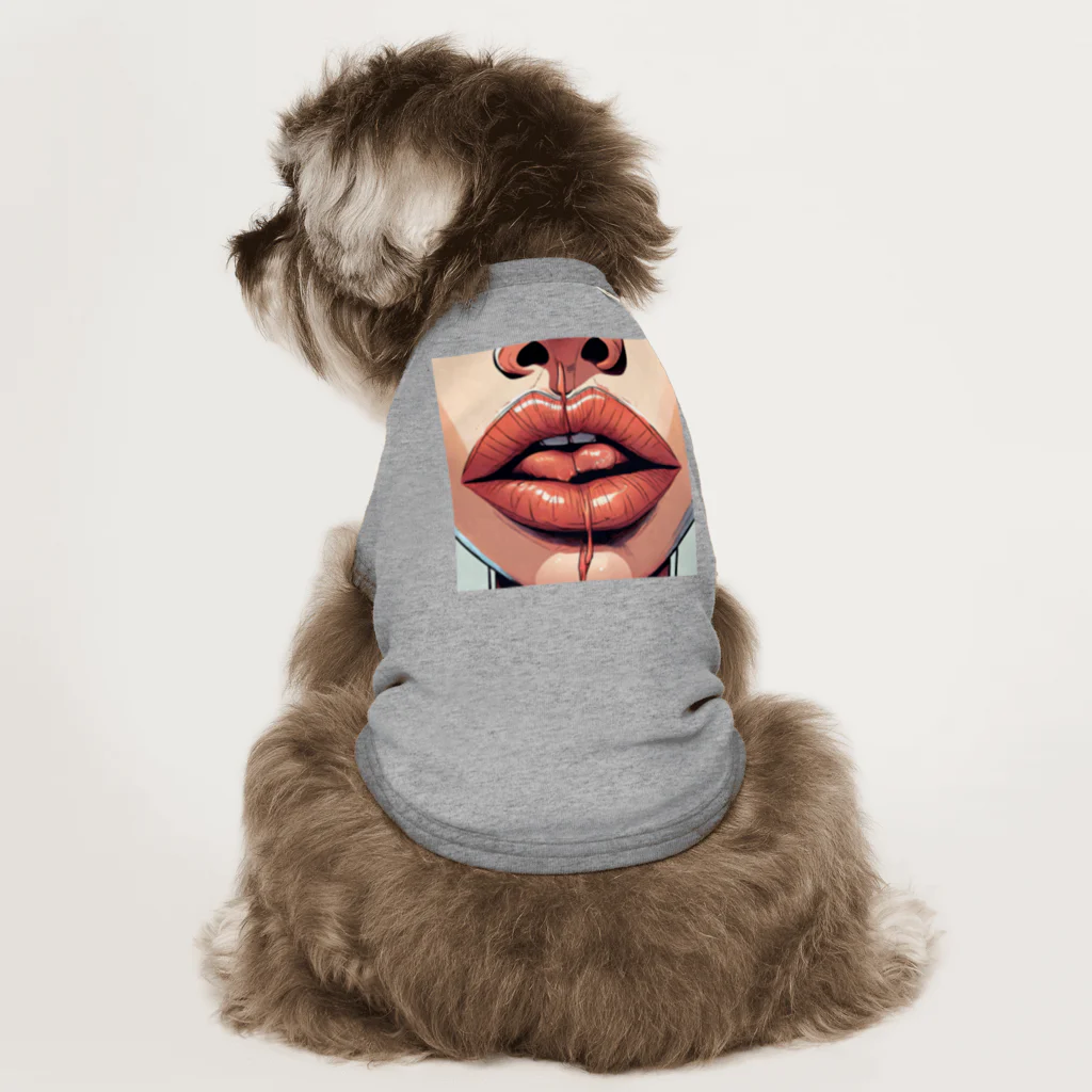mofu mofu309のヒビ荒れした唇 Dog T-shirt