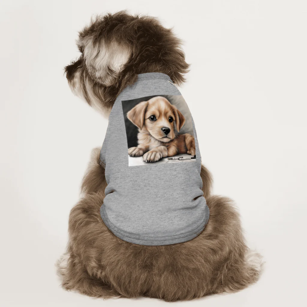 つぶらな瞳の子犬グッズ屋さんの癒しの子犬 Dog T-shirt