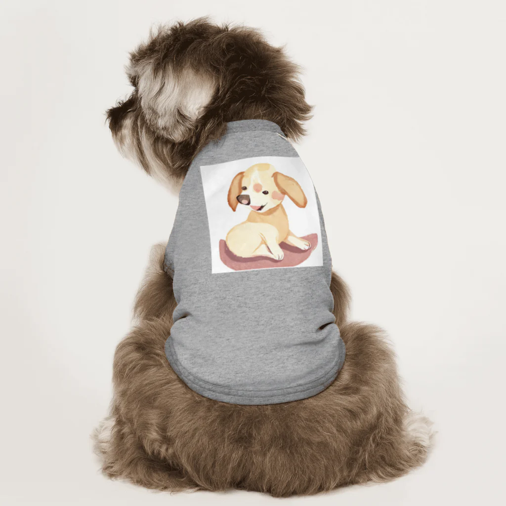 キャプテンのかわいい犬のイラストグッズ ドッグTシャツ