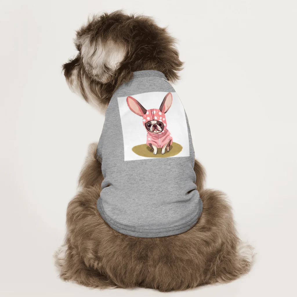 syobeのウサみみフレンチ Dog T-shirt