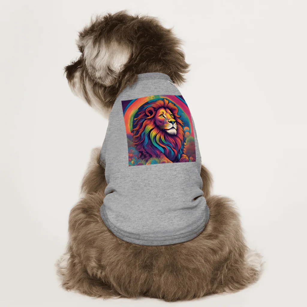 アニマルショップの眠らぬ獅子 Dog T-shirt