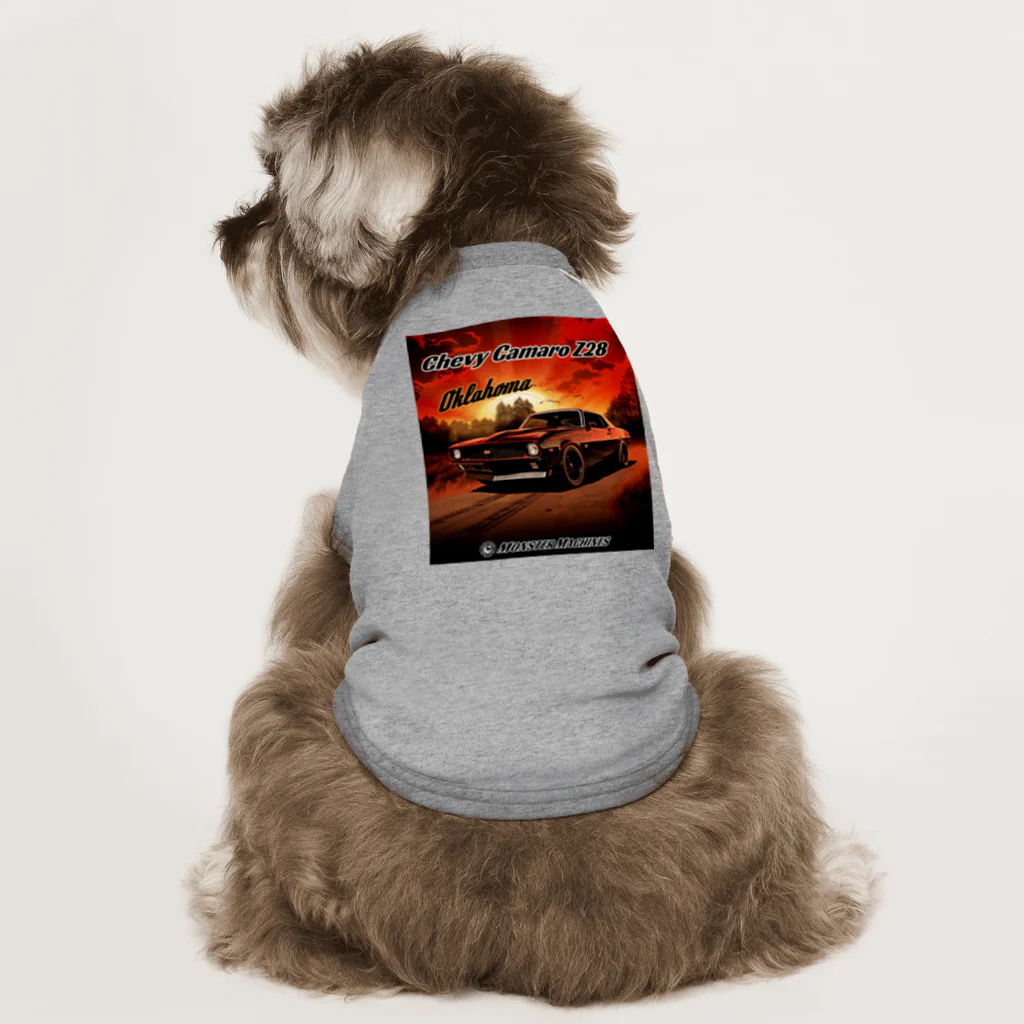 ｱｰﾄｷﾞｬﾗﾘｰ こっそり堂 (笑のChevy Camaro Z28 Oklahoma モンスターマシーン Dog T-shirt