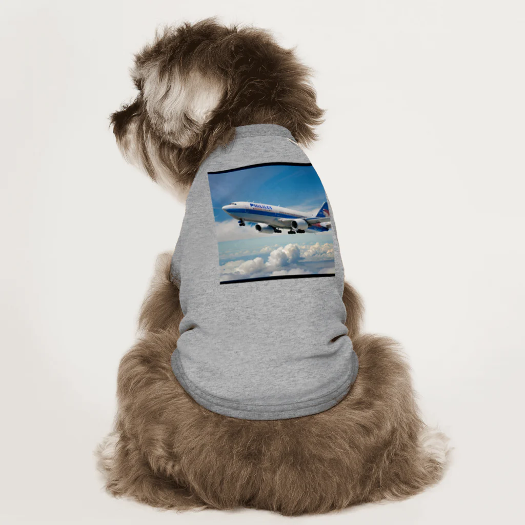 あかいはちのフィリピンの旅客機 Dog T-shirt