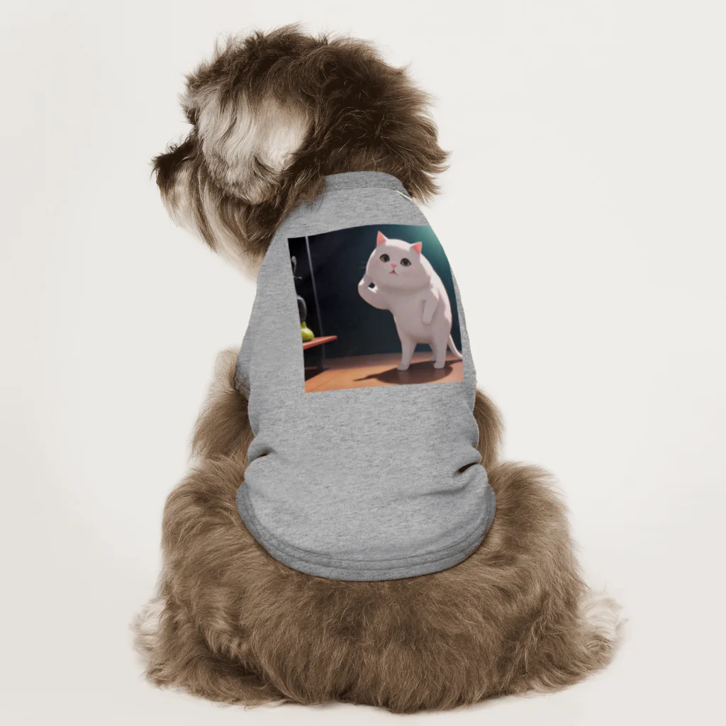 ネコのもっちり妖怪ネコ Dog T-shirt