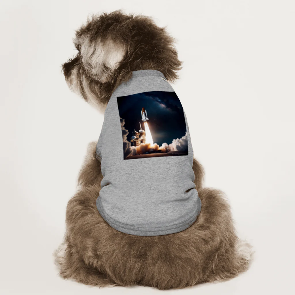 riko1214の宇宙へ発進 Dog T-shirt