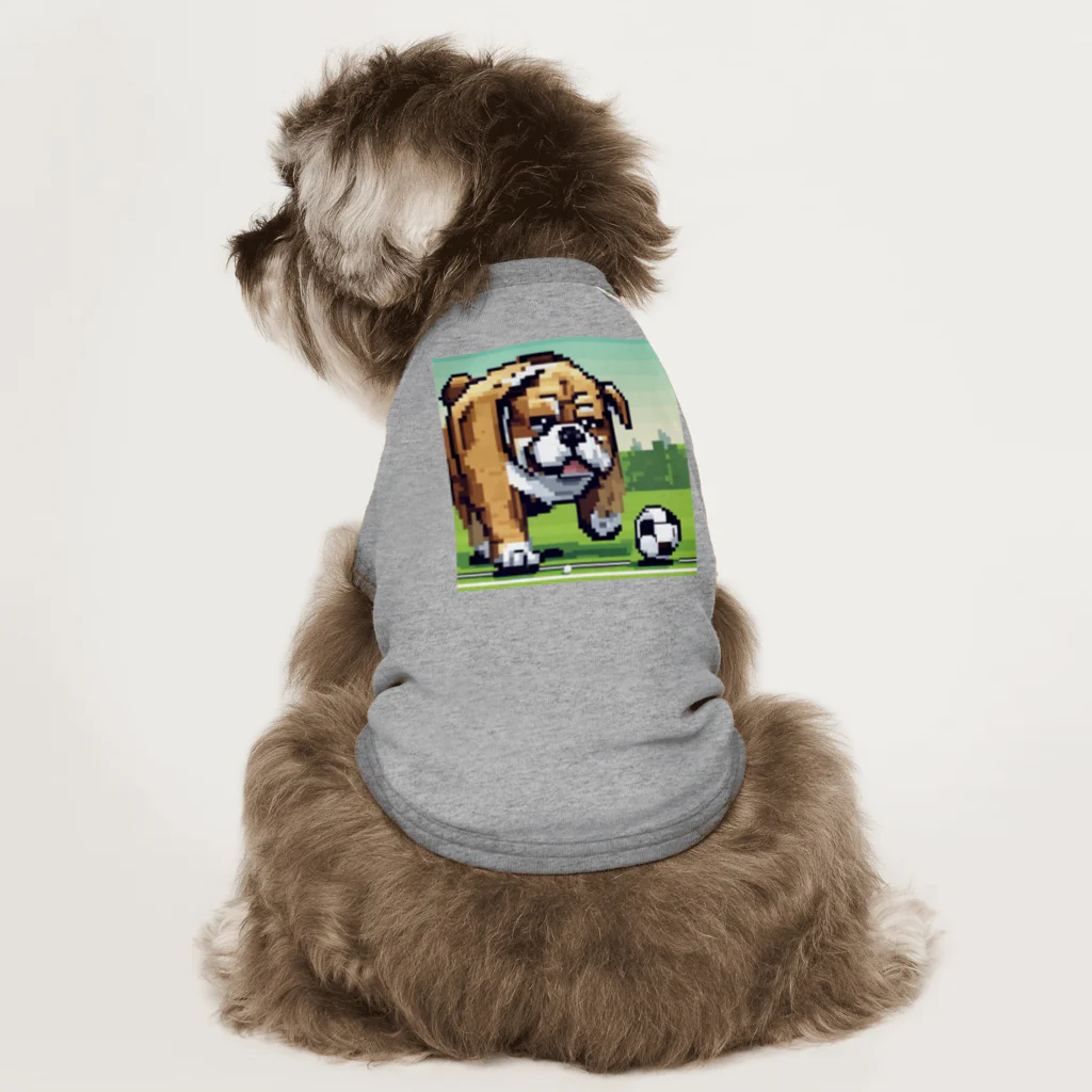 barisukaのフットボーラーブルドッグ Dog T-shirt