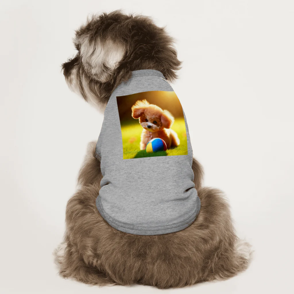 kaakanchan7のトイプードルのさんちゃん遊び疲れた Dog T-shirt