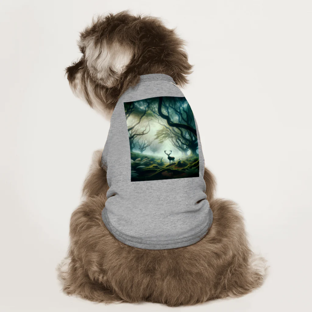 NovAiTen_shopの神秘の森の主 ドッグTシャツ