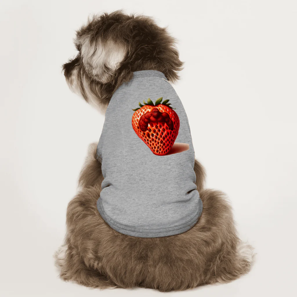 ゴリラショップのThe Mighty Gorilla Strawberry  Dog T-shirt