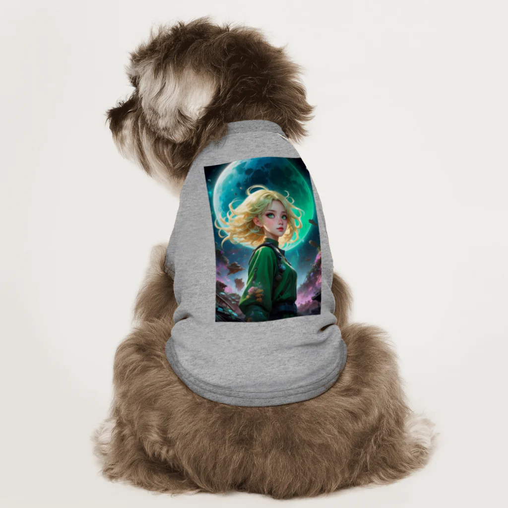 AQUAMETAVERSEの宇宙の凛とした姫 アメジスト 2846 Dog T-shirt