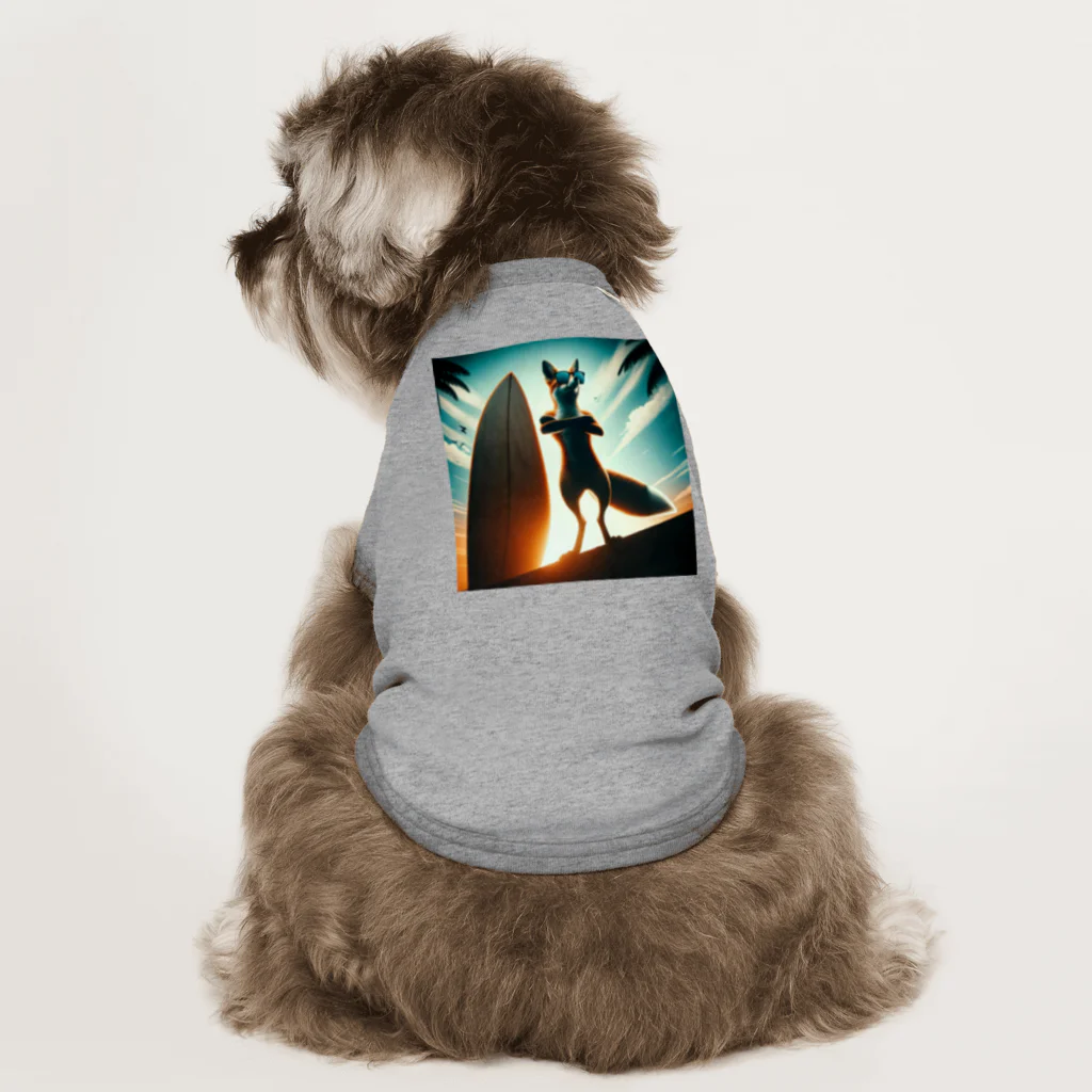 かわクールの夏の狐 Dog T-shirt