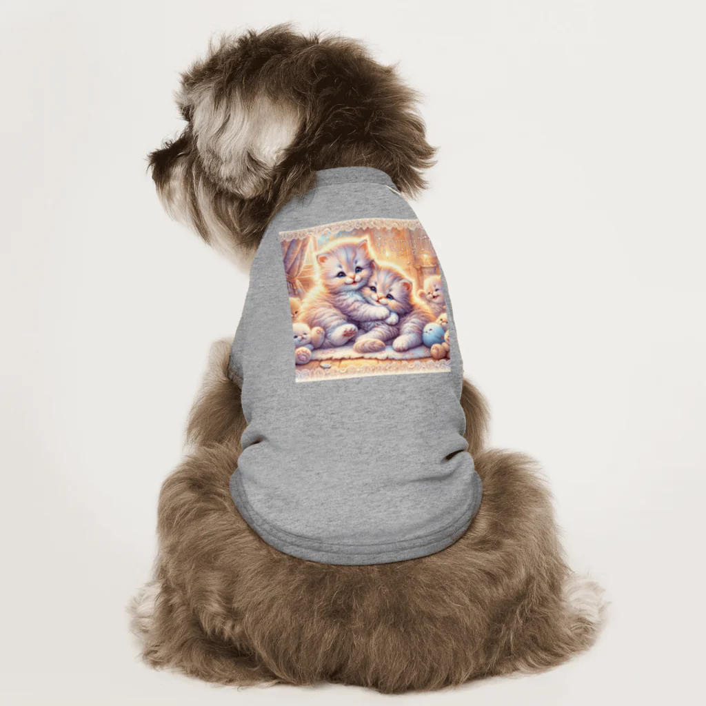 Yuya-Naganoの仲良く遊ぶ兄弟の猫 Dog T-shirt