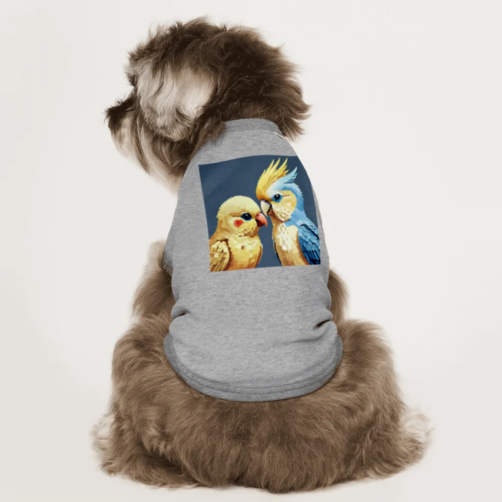 インコグッズのオカメインコとセキセイインコ Dog T-shirt
