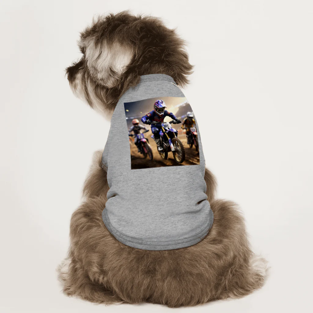 Bikers' Galleryのダートマスターズ：究極のモトクロスチャレンジ Dog T-shirt