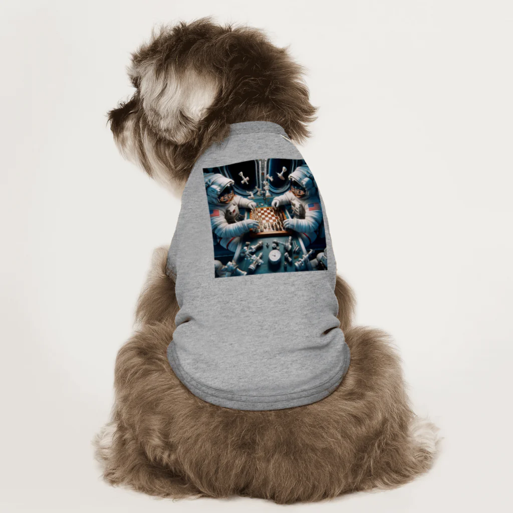 syuurviveの宇宙飛行士の戯れ ドッグTシャツ