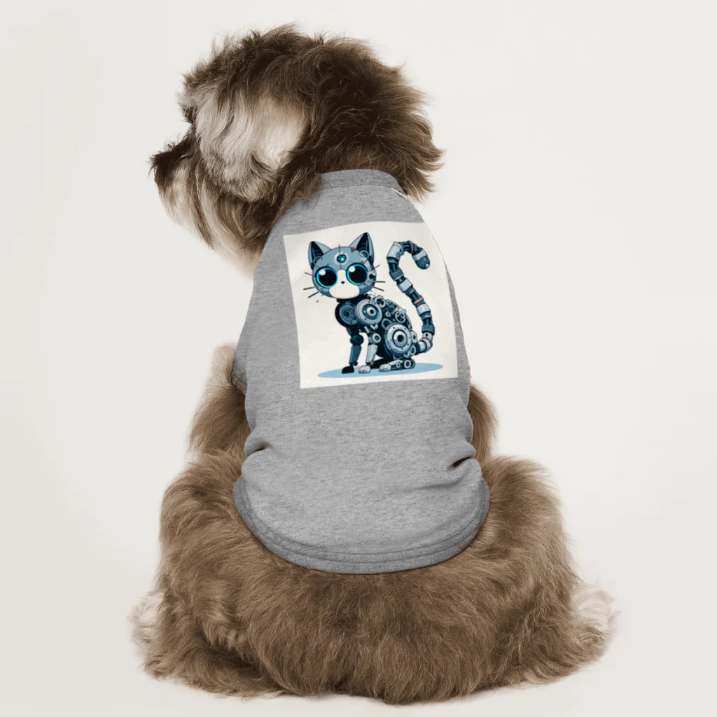 Cute Animal SHOPのメカニカルな猫 Dog T-shirt