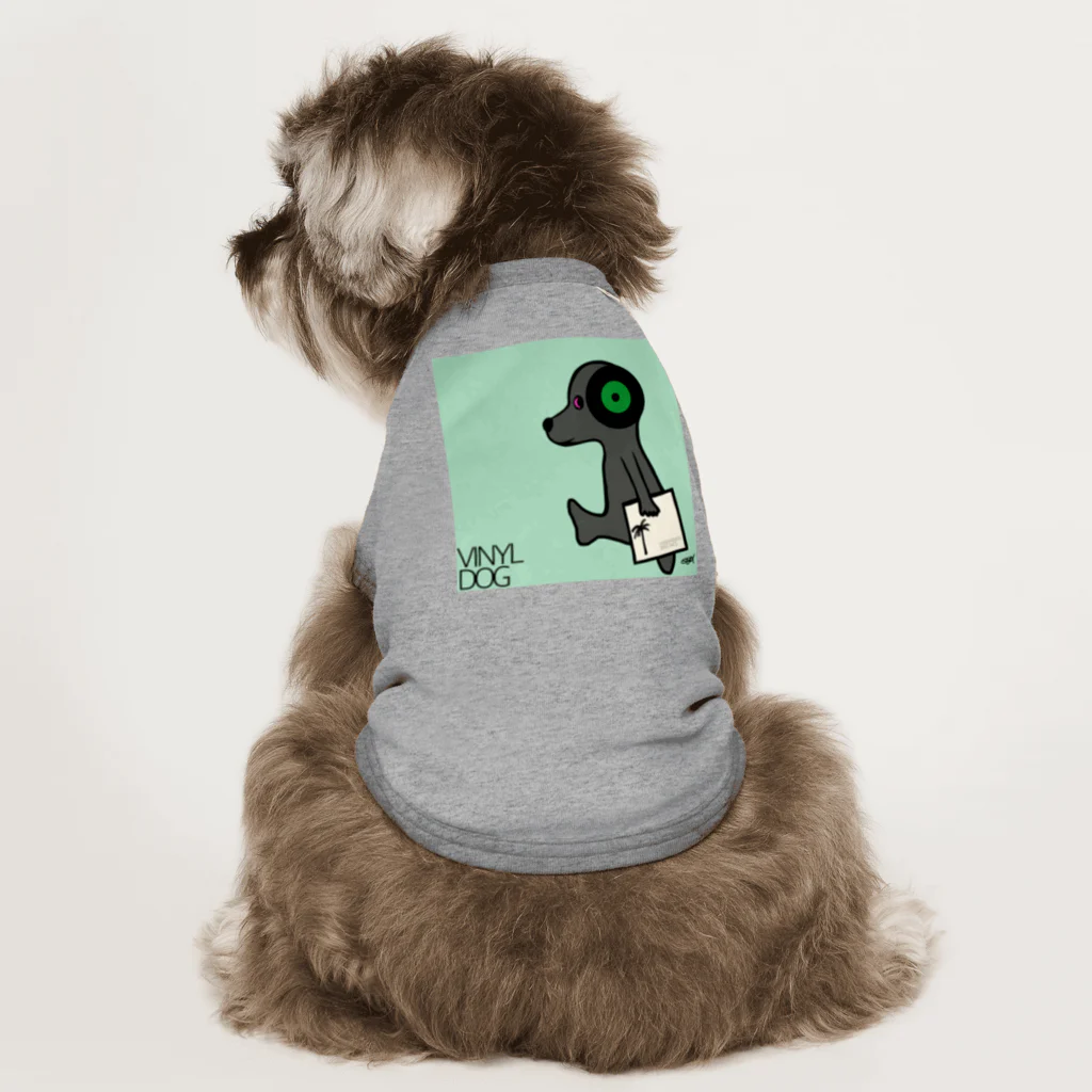 Posagodardy  ポサゴダルディのVinyl Dog Green ear ドッグTシャツ