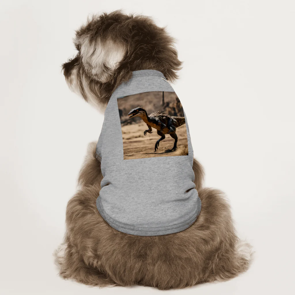 OTIRUBUTUBUTUのデイノニクス Dog T-shirt