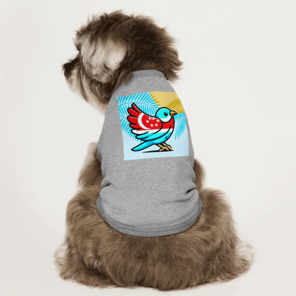 bugisショップの煌めくトロピカルバード🐦️ Dog T-shirt