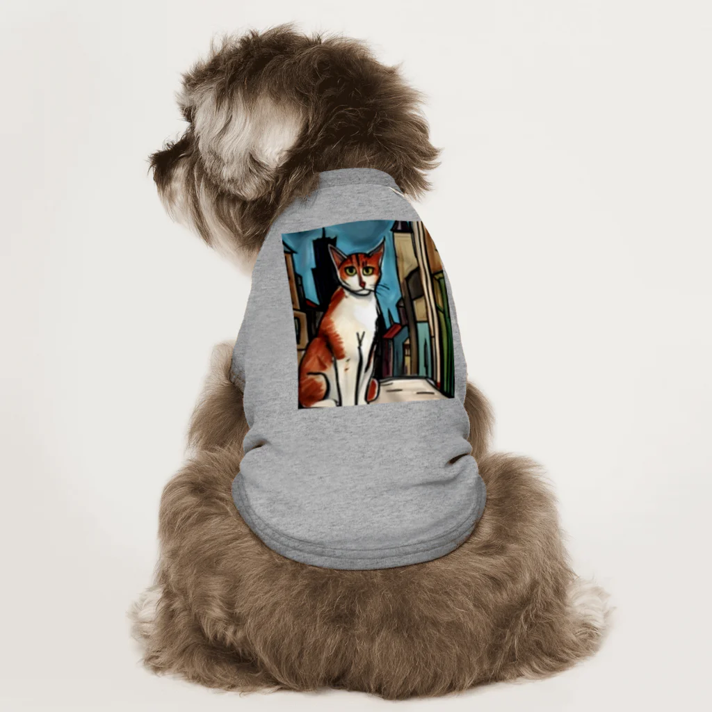 Ppit8の明け方の路地で Dog T-shirt