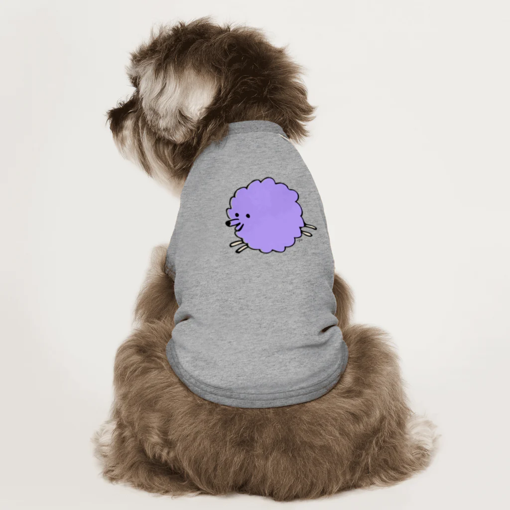 Misato Ugai illustration shopのInuuu - fluffy dog ドッグTシャツ