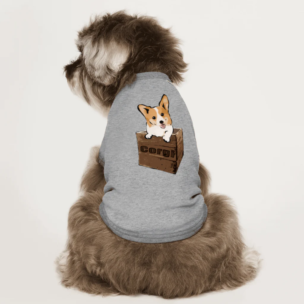 犬グッズの店しえるぶるーの箱入りコーギー Dog T-shirt