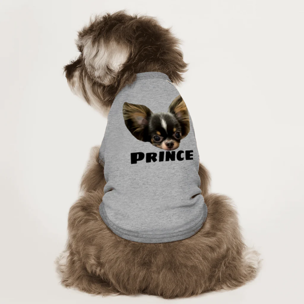 チワワのOWTANのPRINCE  チワワ　ホワイト Dog T-shirt