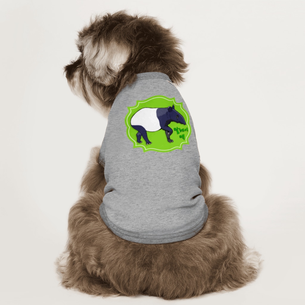 LalaHangeulのマレーバク　ハングルデザイン Dog T-shirt