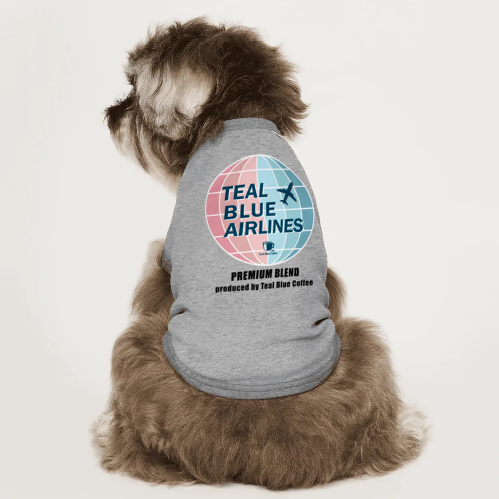 Teal Blue CoffeeのTEAL BLUE AIRLINES ドッグTシャツ